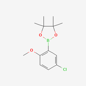 molecular formula C13H18BClO3 B3178550 5-Chloro-2-methoxyphenylboronic acid pinacol ester CAS No. 635305-45-2
