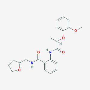 2-{[2-(2-methoxyphenoxy)propanoyl]amino}-N-(tetrahydro-2-furanylmethyl)benzamide