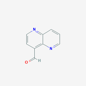 molecular formula C9H6N2O B3178581 1,5-Naphthyridine-4-carbaldehyde CAS No. 64379-44-8