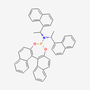 N,N-Bis[(1R)-1-naphthalen-1-ylethyl]-12,14-dioxa-13-phosphapentacyclo[13.8.0.02,11.03,8.018,23]tricosa-1(15),2(11),3,5,7,9,16,18,20,22-decaen-13-amine