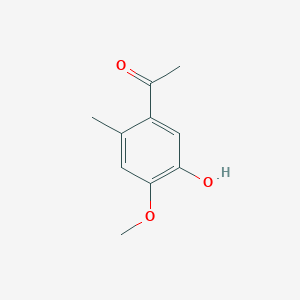 molecular formula C10H12O3 B3178632 1-(5-Hydroxy-4-methoxy-2-methylphenyl)ethanone CAS No. 6948-37-4