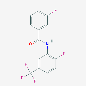 molecular formula C14H8F5NO B317864 3-fluoro-N-[2-fluoro-5-(trifluoromethyl)phenyl]benzamide 