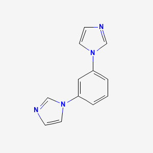 molecular formula C12H10N4 B3178640 1,3-Di(1H-imidazol-1-yl)benzene CAS No. 69506-91-8