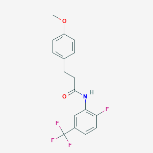 N-[2-fluoro-5-(trifluoromethyl)phenyl]-3-(4-methoxyphenyl)propanamide