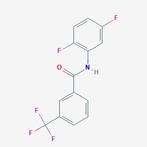 molecular formula C14H8F5NO B317869 N-(2,5-difluorophenyl)-3-(trifluoromethyl)benzamide 