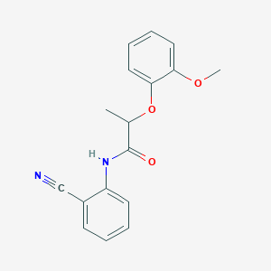 N-(2-cyanophenyl)-2-(2-methoxyphenoxy)propanamide