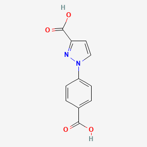 1H-Pyrazole-3-carboxylic acid, 1-(4-carboxyphenyl)-
