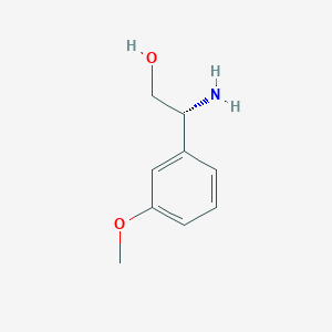 molecular formula C9H13NO2 B3178753 (R)-2-Amino-2-(3-methoxyphenyl)ethanol CAS No. 763080-04-2
