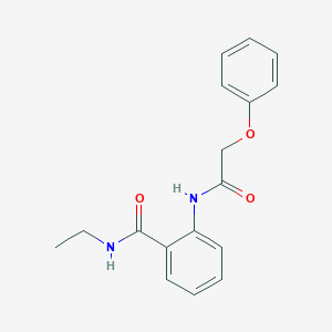 molecular formula C17H18N2O3 B317878 N-ethyl-2-[(phenoxyacetyl)amino]benzamide 