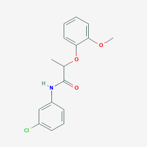 N-(3-chlorophenyl)-2-(2-methoxyphenoxy)propanamide