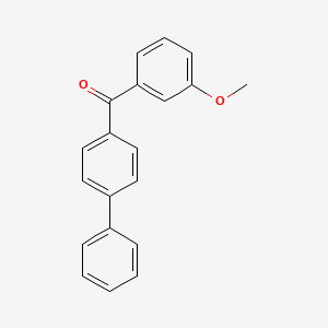 molecular formula C20H16O2 B3178806 Methanone, [1,1'-biphenyl]-4-yl(3-methoxyphenyl)- CAS No. 79447-10-2