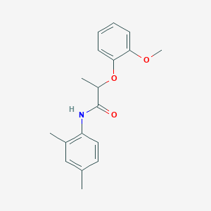 molecular formula C18H21NO3 B317882 N-(2,4-dimethylphenyl)-2-(2-methoxyphenoxy)propanamide 