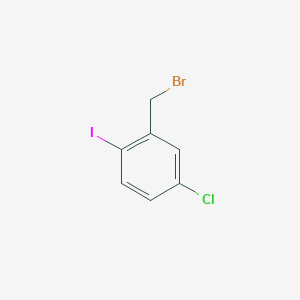 molecular formula C7H5BrClI B3178826 2-(Bromomethyl)-4-chloro-1-iodobenzene CAS No. 82386-91-2