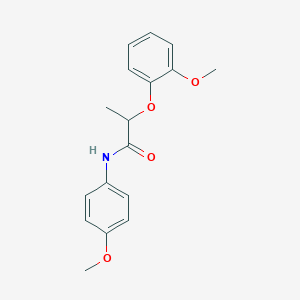 molecular formula C17H19NO4 B317884 2-(2-methoxyphenoxy)-N-(4-methoxyphenyl)propanamide 