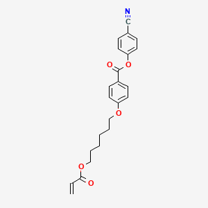 molecular formula C23H23NO5 B3178842 4-氰基苯基4-[6-(丙烯酰氧基)己氧基]苯甲酸酯 CAS No. 83847-14-7