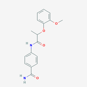 4-{[2-(2-Methoxyphenoxy)propanoyl]amino}benzamide