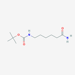 molecular formula C11H22N2O3 B3178897 tert-Butyl (6-amino-6-oxohexyl)carbamate CAS No. 85535-56-4