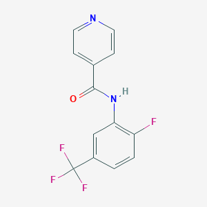 N-[2-fluoro-5-(trifluoromethyl)phenyl]pyridine-4-carboxamide
