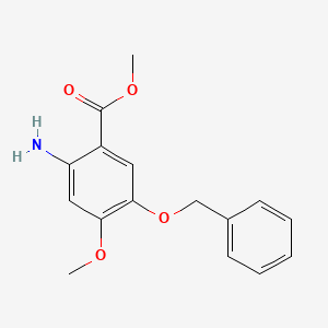 B3178902 Methyl 2-amino-5-(benzyloxy)-4-methoxybenzoate CAS No. 855793-63-4