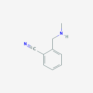 molecular formula C9H10N2 B3178907 2-Methylaminomethyl-benzonitrile CAS No. 860751-77-5