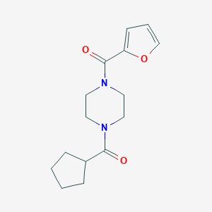 1-(Cyclopentylcarbonyl)-4-(2-furoyl)piperazine