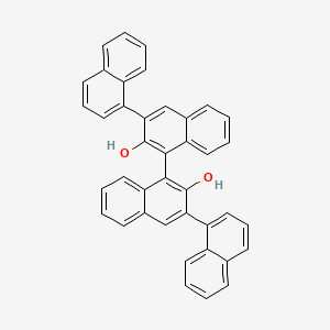 molecular formula C40H26O2 B3178914 (S)-[1,3':1',1'':3'',1'''-Quaternaphthalene]-2',2''-diol CAS No. 863659-88-5