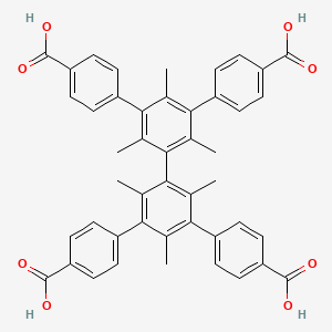 molecular formula C46H38O8 B3178926 5',5''-双(4-羧基苯基)-2',2'',4',4'',6',6''-六甲基-[1,1':3',1'':3'',1'''-联苯]-4,4'''-二羧酸 CAS No. 868046-56-4