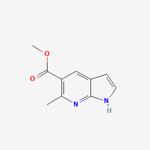 molecular formula C10H10N2O2 B3178954 Methyl 6-methyl-1H-pyrrolo[2,3-b]pyridine-5-carboxylate CAS No. 872355-54-9