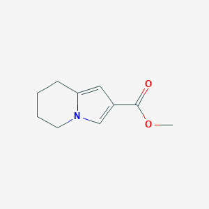 molecular formula C10H13NO2 B3178956 Methyl 5,6,7,8-Tetrahydroindolizine-2-carboxylate CAS No. 87281-44-5