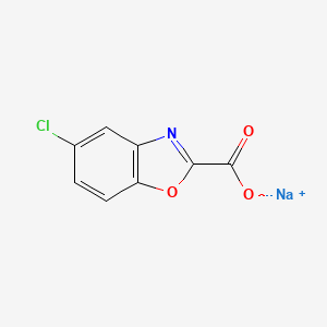 molecular formula C8H3ClNNaO3 B3178974 Sodium 5-chlorobenzo[d]oxazole-2-carboxylate CAS No. 87876-97-9