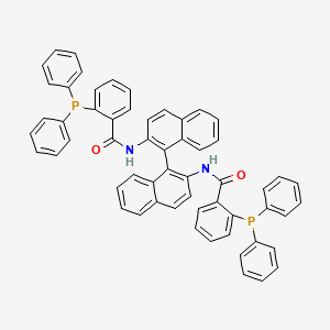 molecular formula C58H42N2O2P2 B3178982 (R)-N,N'-(1,1'-Binaphthalene]-2,2'-diyl)bis(2-diphenylphosphinobenzamide) CAS No. 879505-38-1