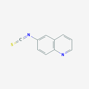 molecular formula C10H6N2S B3178987 6-异硫氰酸喹啉 CAS No. 88240-51-1