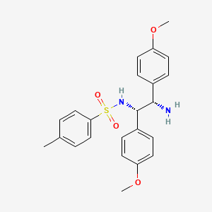 molecular formula C23H26N2O4S B3179003 N-((1S,2S)-2-氨基-1,2-双(4-甲氧基苯基)乙基)-4-甲基苯磺酰胺 CAS No. 887924-07-4