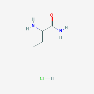 molecular formula C4H11ClN2O B3179009 2-Aminobutanamide hydrochloride CAS No. 89603-48-5