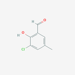 molecular formula C8H7ClO2 B3179018 3-Chloro-2-hydroxy-5-methylbenzaldehyde CAS No. 89938-53-4