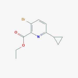 Ethyl 3-bromo-6-cyclopropylpicolinate