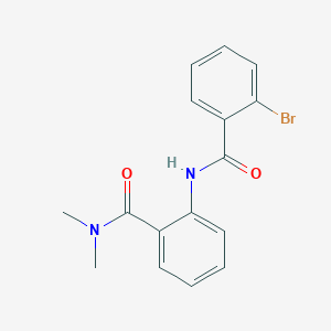 molecular formula C16H15BrN2O2 B317906 2-[(2-bromobenzoyl)amino]-N,N-dimethylbenzamide 