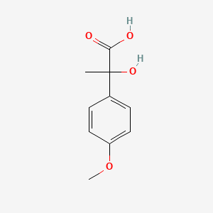 molecular formula C10H12O4 B3179061 2-Hydroxy-2-(4-methoxyphenyl)propanoic acid CAS No. 91121-61-8