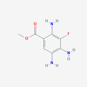 molecular formula C8H10FN3O2 B3179109 2,4,5-三氨基-3-氟苯甲酸甲酯 CAS No. 918321-27-4