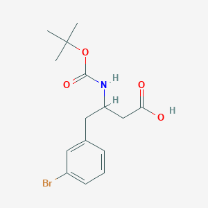 4-(3-Bromophenyl)-3-((tert-butoxycarbonyl)amino)butanoic acid