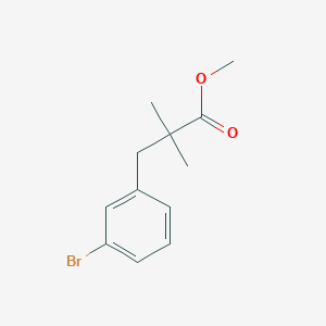molecular formula C12H15BrO2 B3179144 Methyl 3-(3-bromophenyl)-2,2-dimethylpropanoate CAS No. 926625-05-0