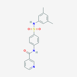 N-{4-[(3,5-dimethylanilino)sulfonyl]phenyl}nicotinamide