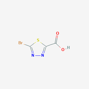molecular formula C3HBrN2O2S B3179162 5-Bromo-1,3,4-thiadiazole-2-carboxylic acid CAS No. 933716-45-1