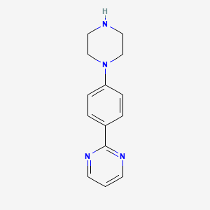 molecular formula C14H16N4 B3179181 2-(4-(Piperazin-1-yl)phenyl)pyrimidine CAS No. 940903-37-7