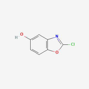 molecular formula C7H4ClNO2 B3179199 5-Benzoxazolol, 2-chloro- CAS No. 950644-38-9