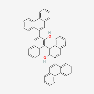 molecular formula C48H30O2 B3179204 (1S)-3,3'-Di(phenanthren-9-yl)-1,1'-binaphthyl-2,2'-diol CAS No. 957111-25-0