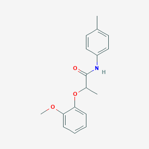 2-(2-methoxyphenoxy)-N-(4-methylphenyl)propanamide