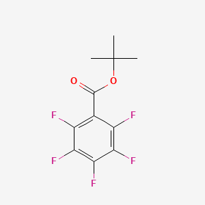 molecular formula C11H9F5O2 B3179243 Benzoic acid, pentafluoro-, 1,1-dimethylethyl ester CAS No. 98040-93-8