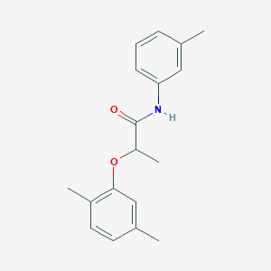 molecular formula C18H21NO2 B317925 2-(2,5-dimethylphenoxy)-N-(3-methylphenyl)propanamide 