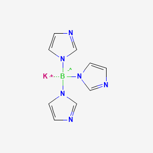 molecular formula C9H9BKN6 B3179251 Potassium tri(1H-imidazol-1-yl)hydroborate CAS No. 98047-23-5